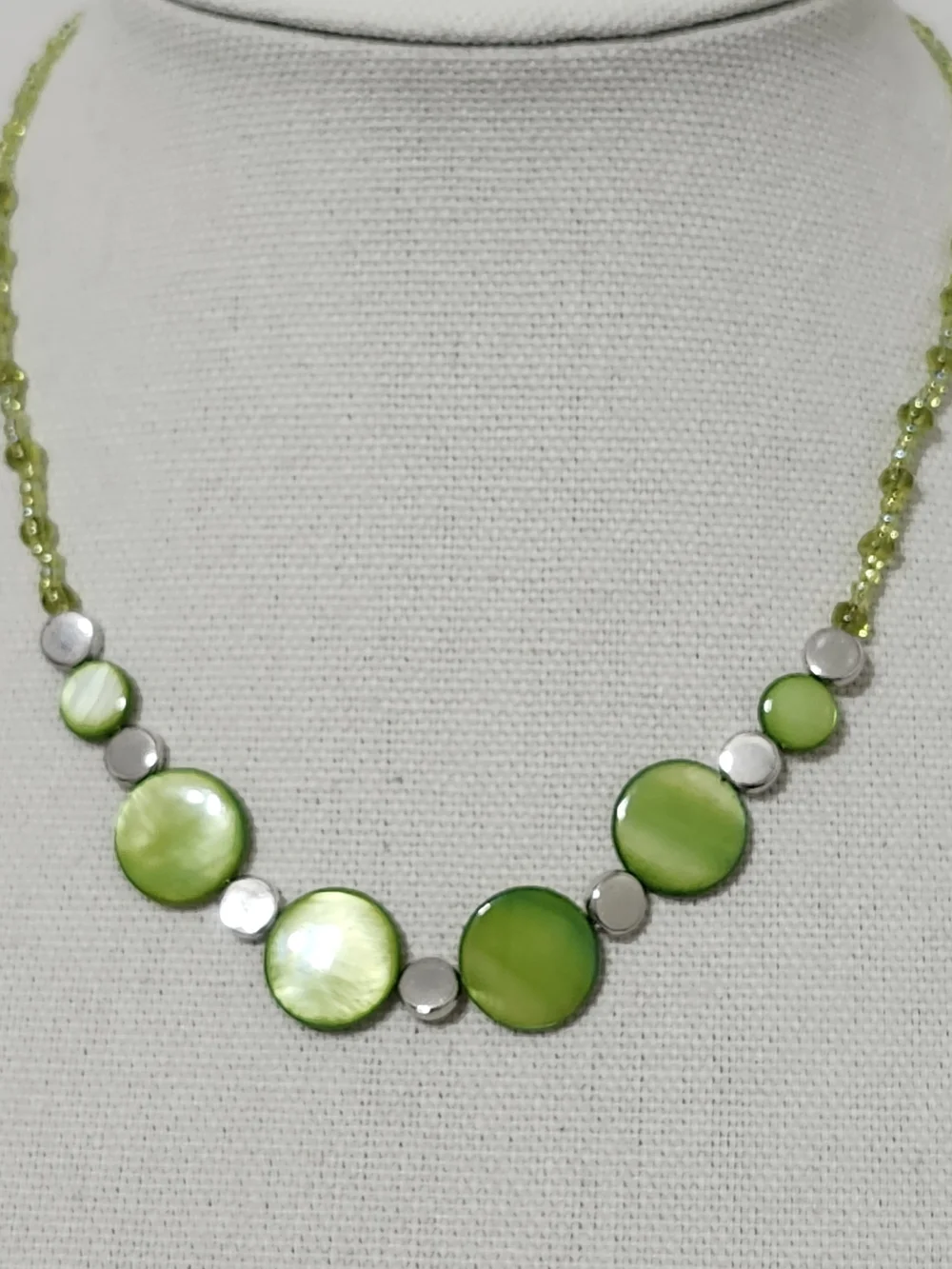 Dyed Shell Disc Necklace and Earrings Set Beach Boho Ocean Casual Wear Handmade